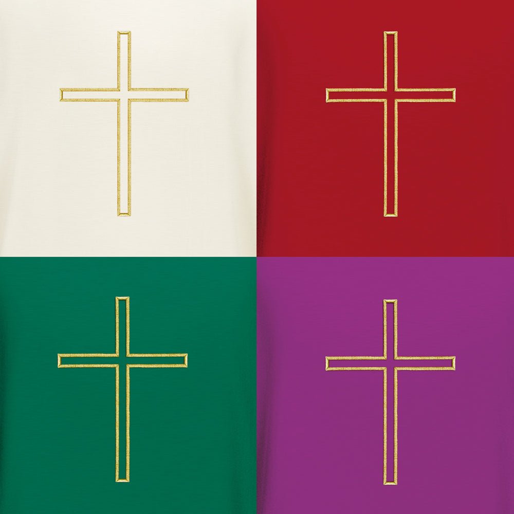 Assisi Collection - Elias Chasuble with embroidered cross - Vanpoulles