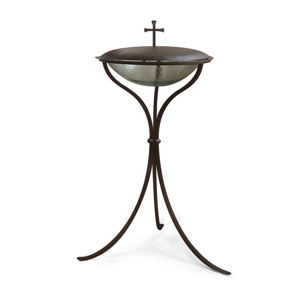 Baptismal Font with lid in Hand Wrought Iron - Vanpoulles