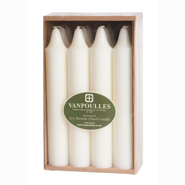 Beeswax Altar Candles (1.1/2" Diameter) Vanpoulles