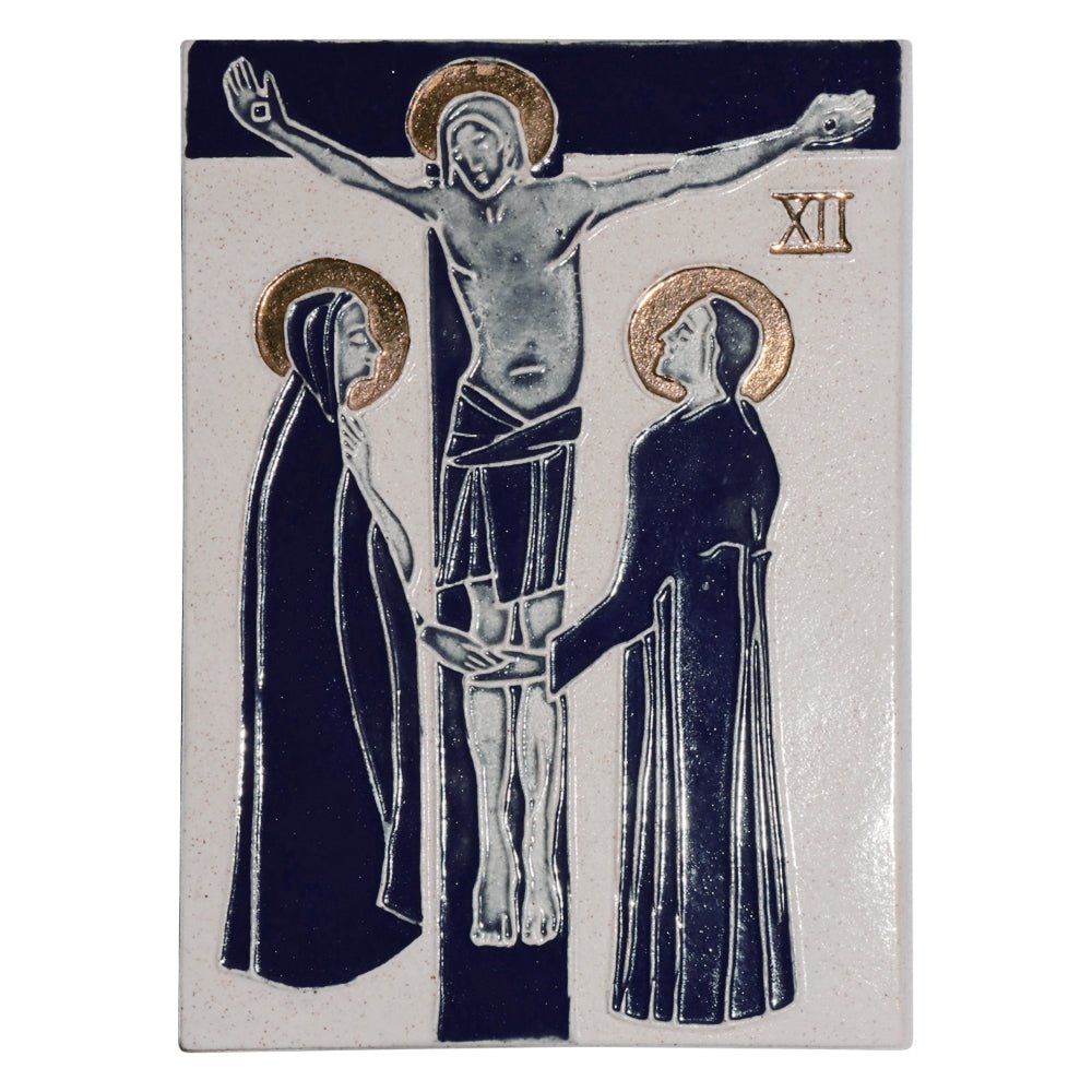 Clay Stations of the Cross - Blue Finish - Vanpoulles