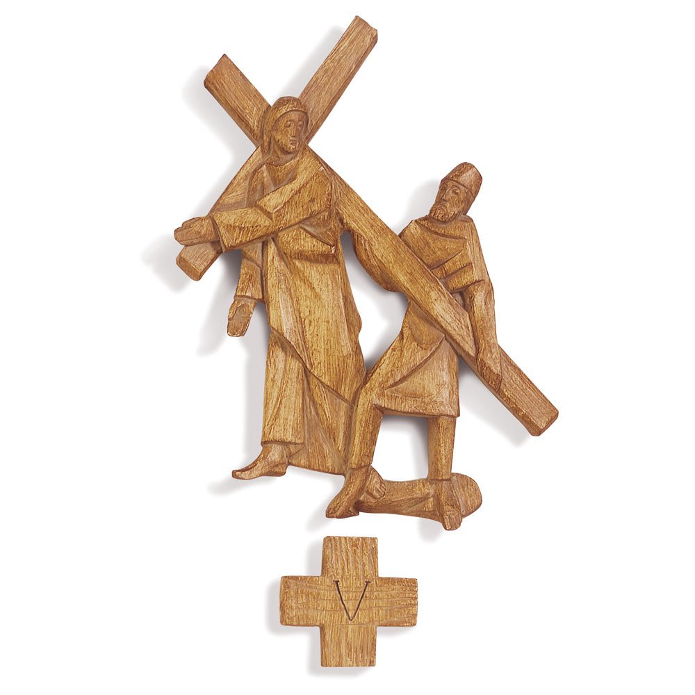 Glassfibre Stations - Wood Finish (8" Standing Figures) - Vanpoulles