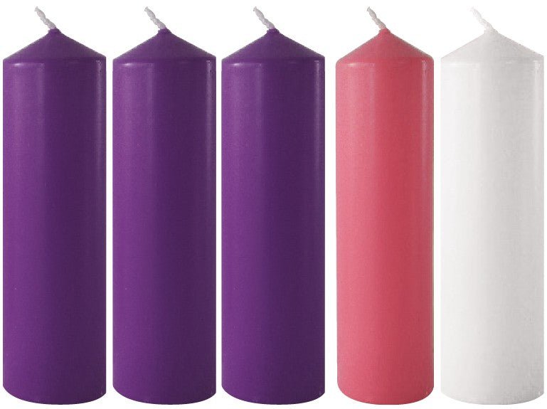 Christmas Advent Candles (6" x 2") - Vanpoulles