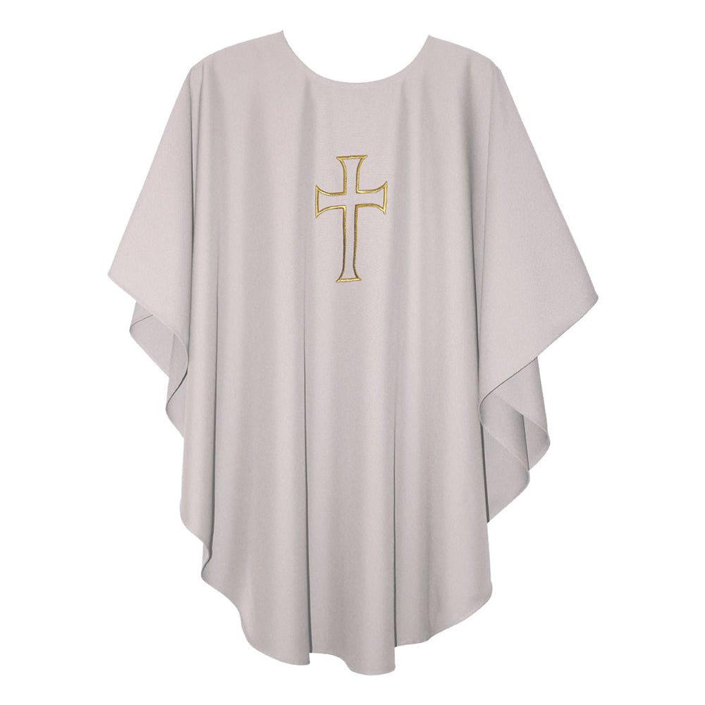 Cross Outline Embroidery Chasubles - Vanpoulles