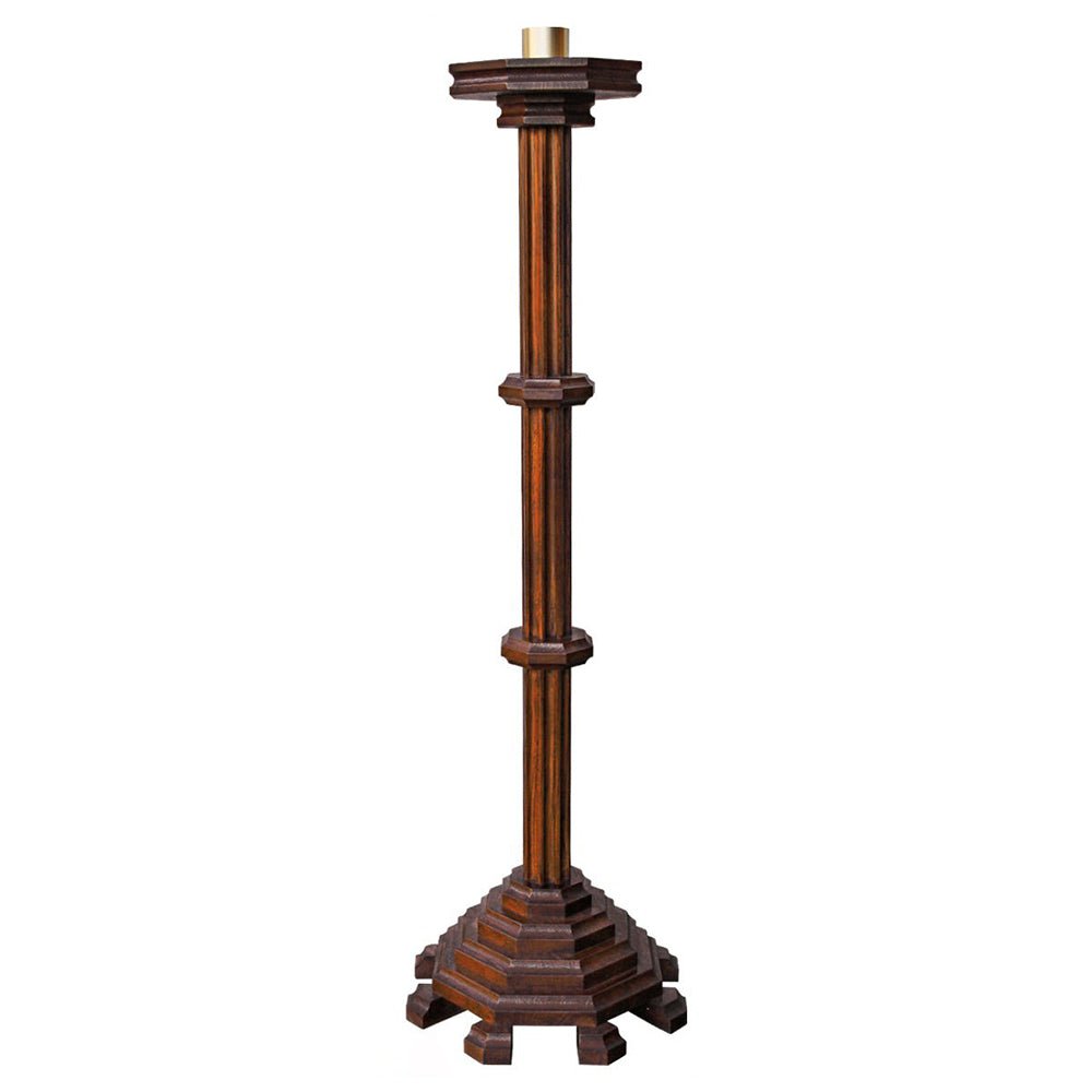 Ornate Oak Paschal Candlestick - Vanpoulles