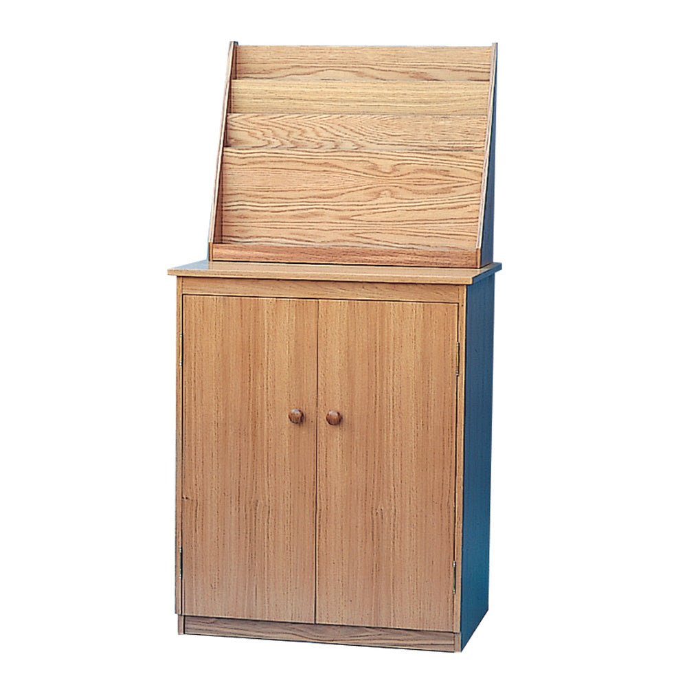Oak Literature Rack - Vanpoulles