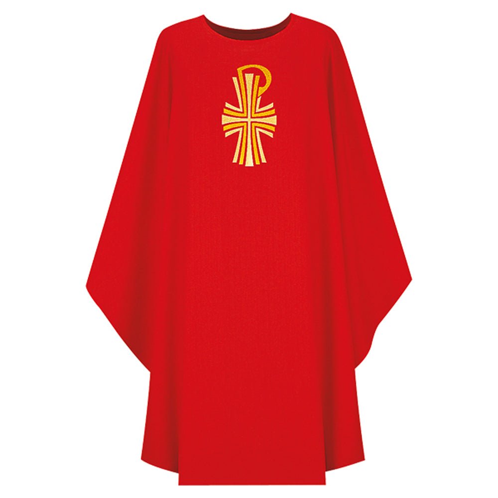Red Pius Chasuble - Vanpoulles