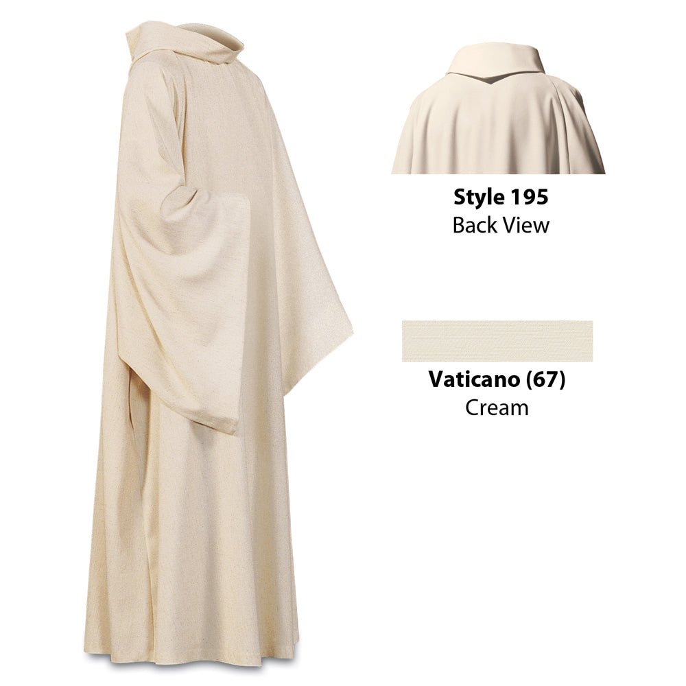 Style 195 Monastic Style Liturgical Gown in Vaticano - Slabbinck - Vanpoulles