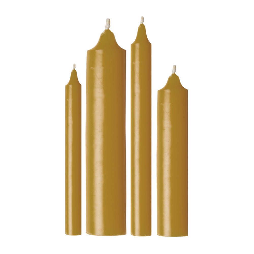 Unbleached Beeswax Altar Candles (1.1/4" Diameter) - Vanpoulles